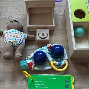 Lovevery “The Thinker” 11-12 Months  Wooden Toy Set with Doll